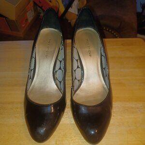 Vintage Women's Predictions Kailey Glossy Black Pumps Size 8W